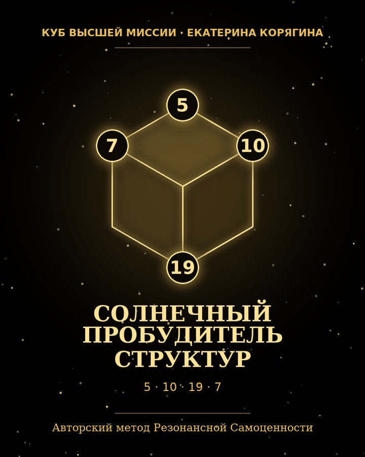 Карточка Куба Высшей Миссии Екатерины Корягиной